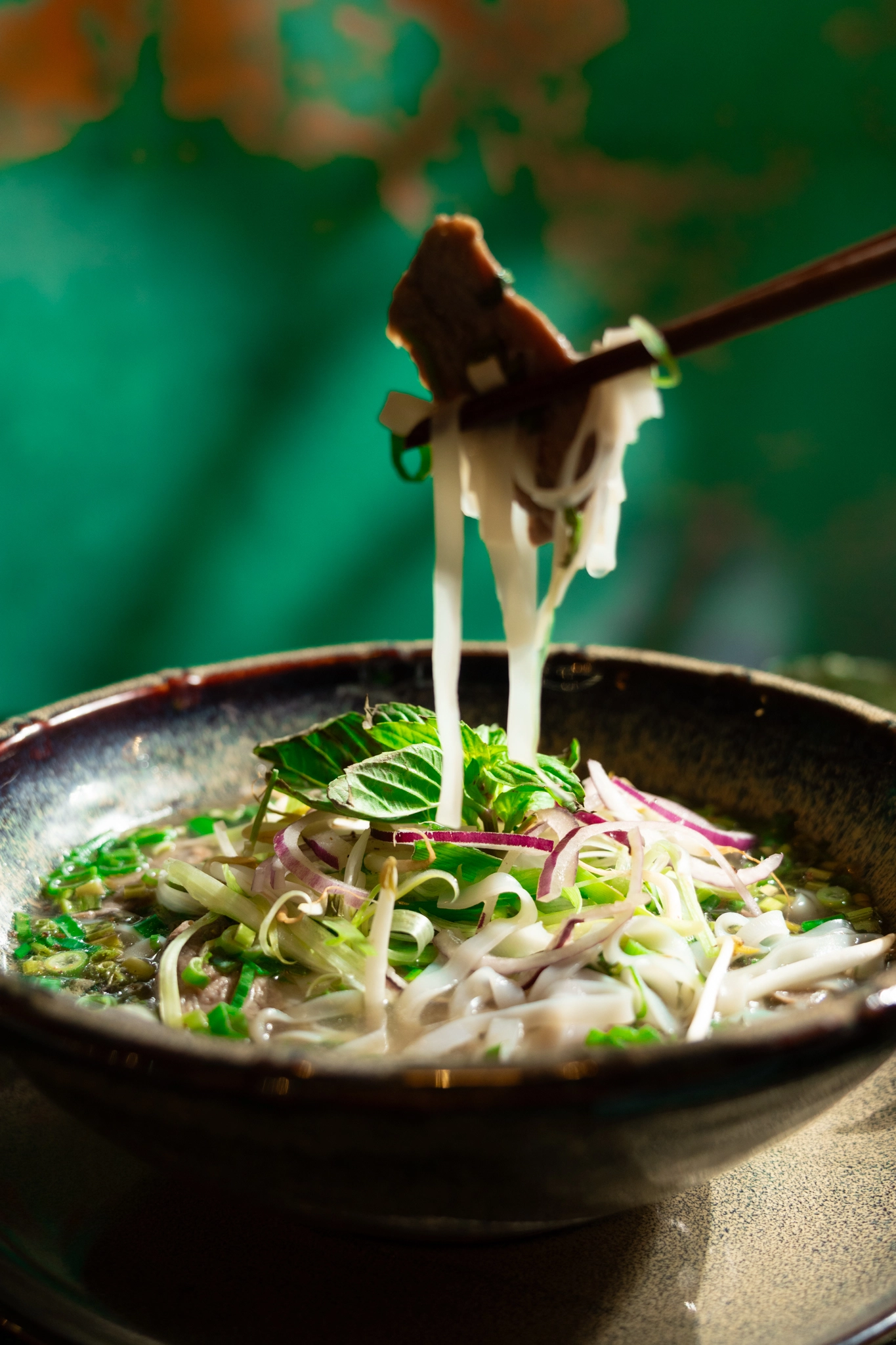 Authentische vietnamesische Pho Suppe
