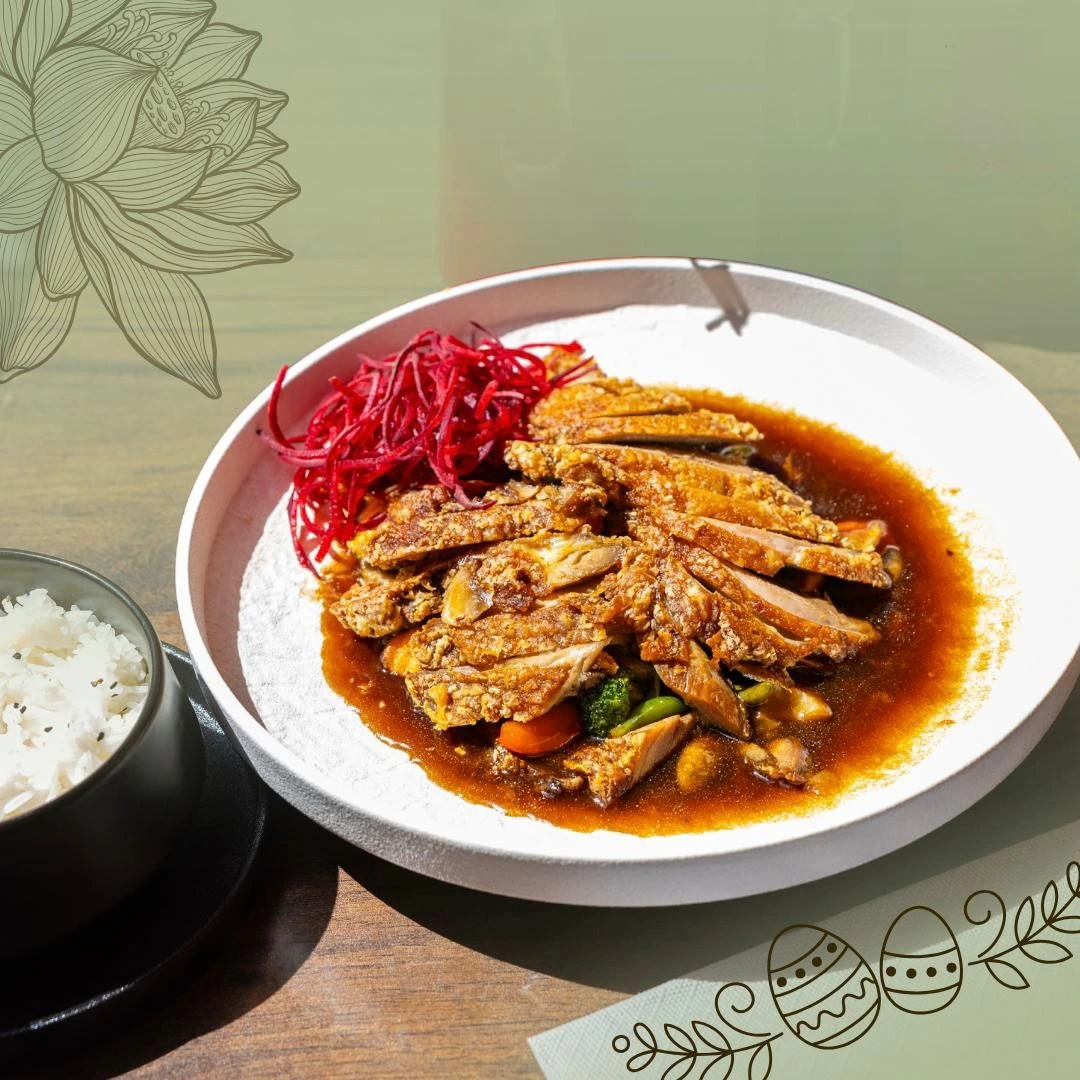 Traditionelles Thai Curry mit Reis